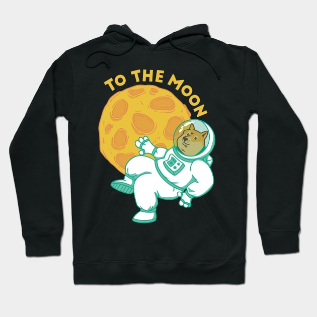 Dogecoin Astronaut Hoodie by madeinchorley